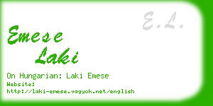 emese laki business card